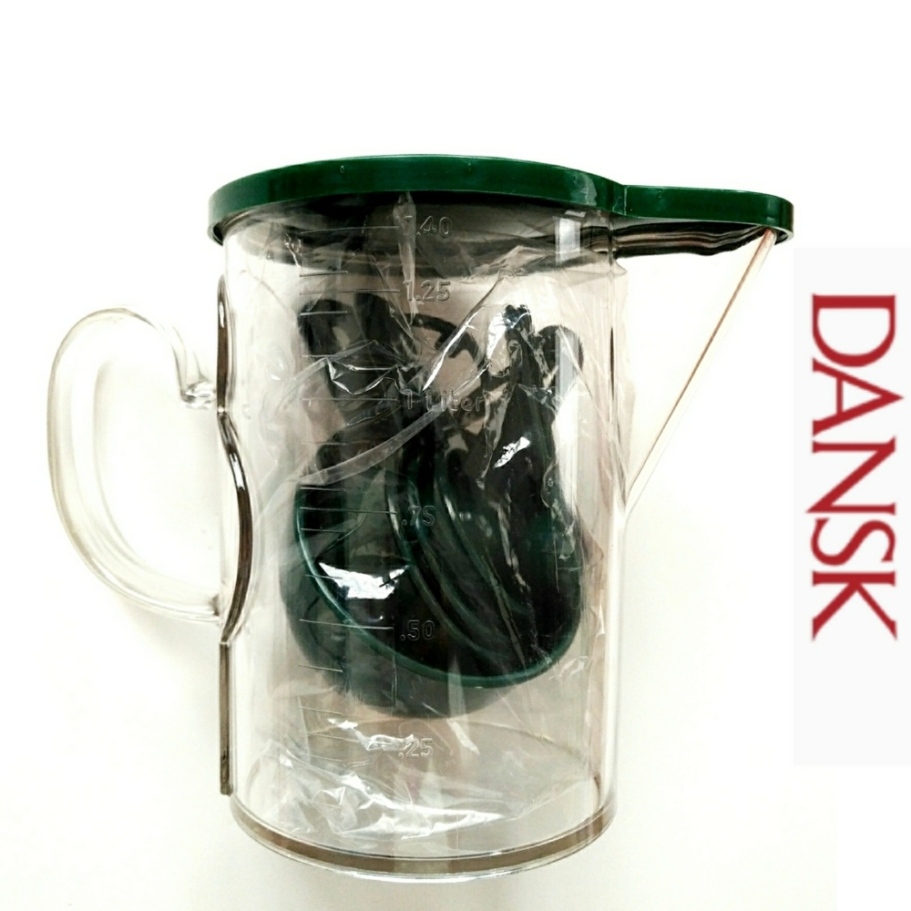 Vintage Dansk Measuring Cup Spoon Pitcher Set NIP
